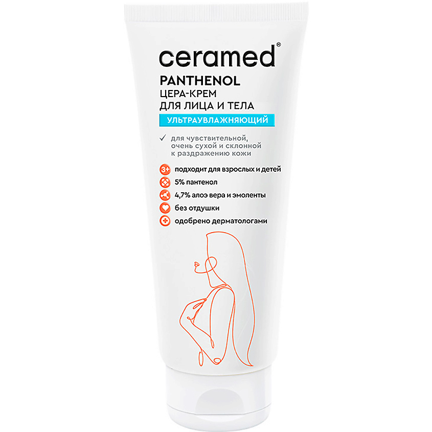 CERAMED Цера-крем для лица и тела ультраувлажняющий с д-пантенолом Cera Cream – фото 1