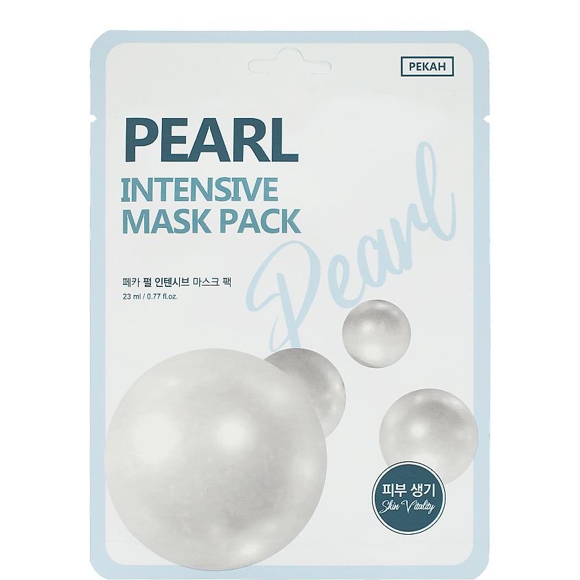 PEKAH Тканевая маска с экстрактом Жемчуга Pearl Intensive Mask Pack – фото 1