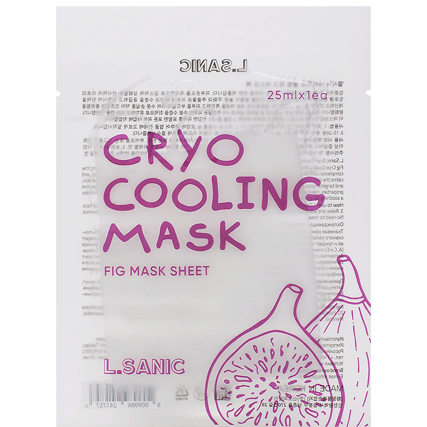 LSANIC Охлаждающая тканевая маска с экстрактом Инжира Cryo Cooling Mask Fig – фото 1