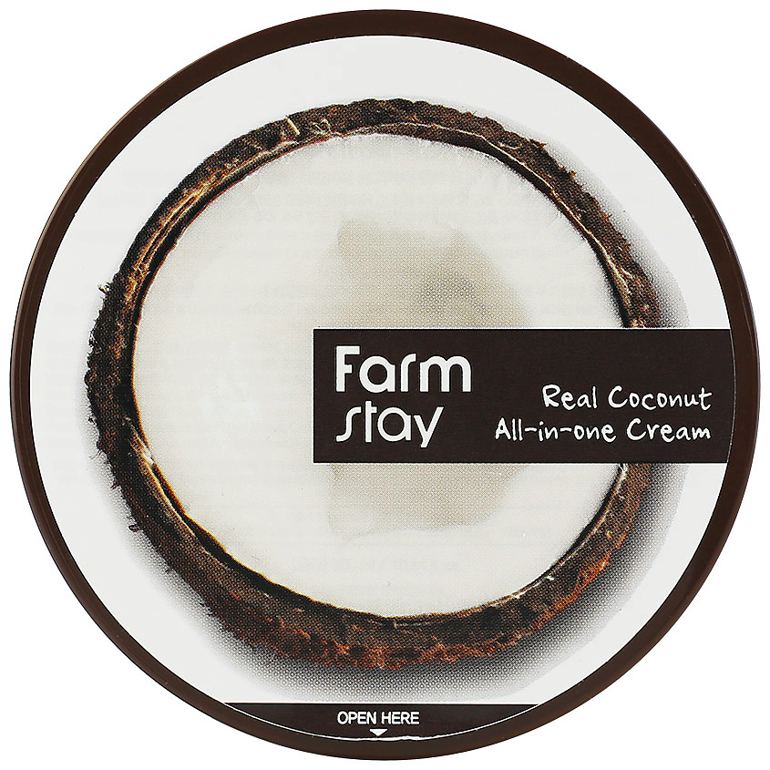 FARMSTAY Крем для лица и тела с кокосом многофункциональный Real Coconut All-In-One Cream – фото 1