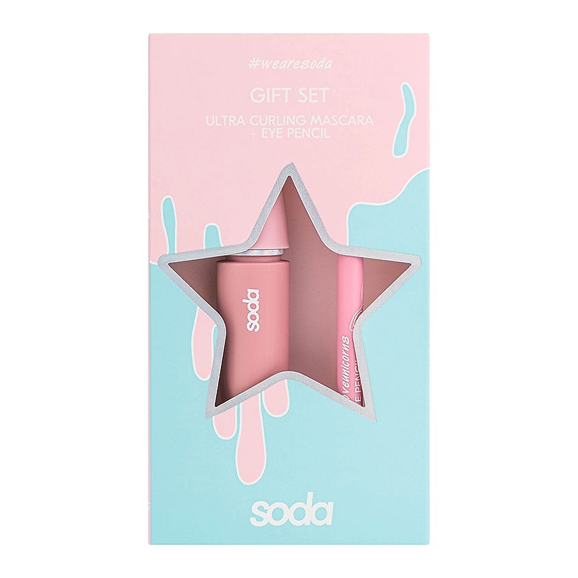SODA Набор GIFT SET 101 ULTRA CURLING MASCARA + EYE PENCIL #wearesoda – фото 1