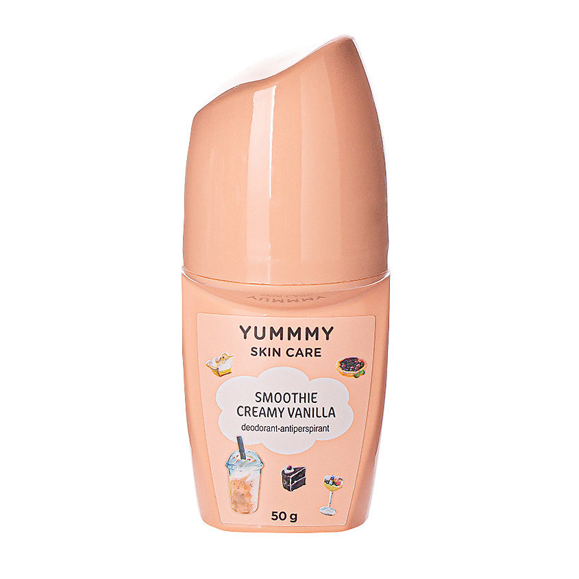 YUMMMY Дезодорант-антиперспирант шариковый Smoothie Creamy Vanilla – фото 1