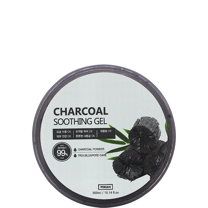 PEKAH Универсальный гель для лица и тела с чёрным углём Charcoal Soothing Gel – фото 1