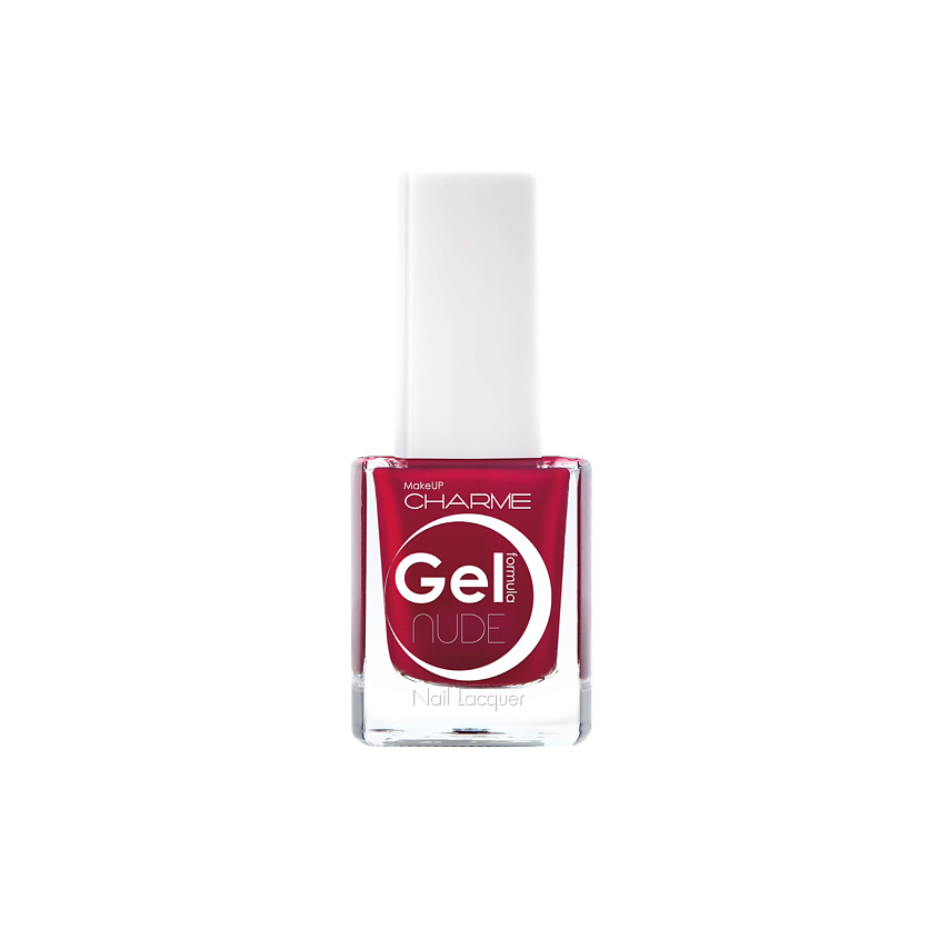 CHARME Лак для ногтей перламутровый "Gel Nude", 211 Китайский красный – фото 1