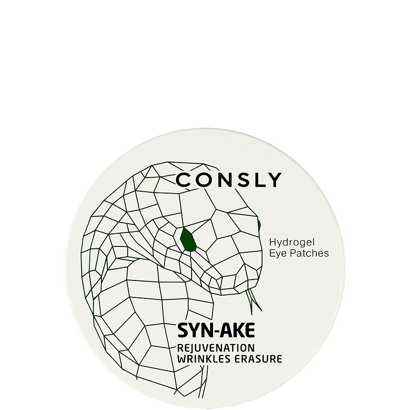 CONSLY Патчи для области вокруг глаз гидрогелевые с пептидом Syn-Ake Hydrogel Eye Patches – фото 1