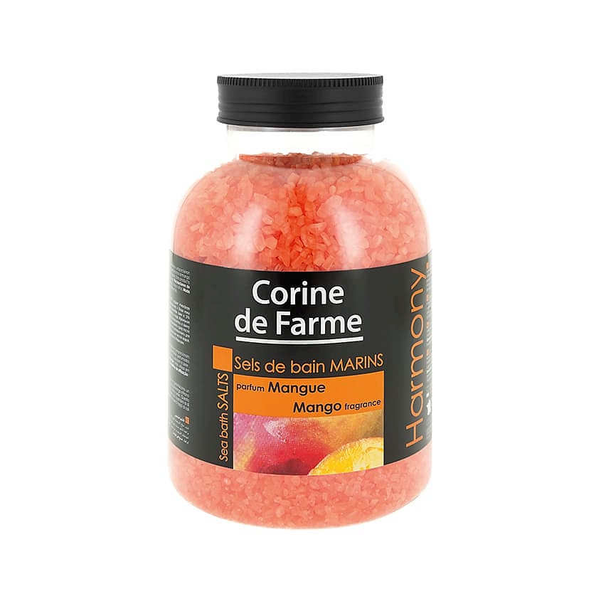 CORINE DE FARME Соли морские для ванн Манго Sea Bath Salts Mango Fragrance – фото 1