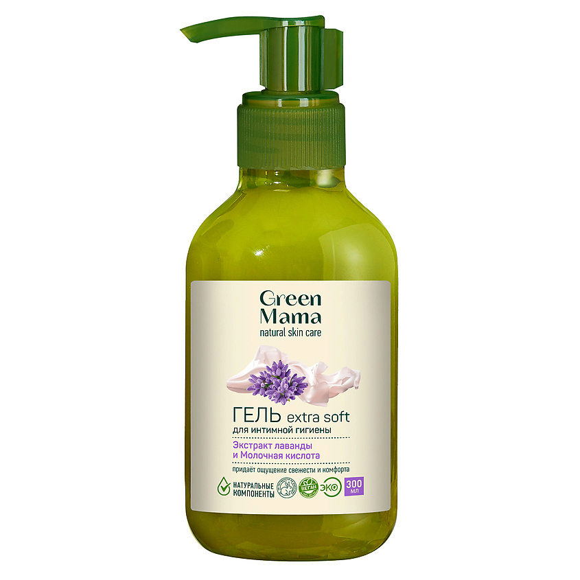 GREEN MAMA Гель для интимной гигиены extra soft Natural Skin Care – фото 1