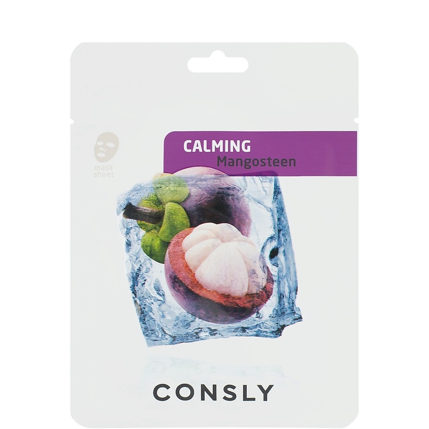 CONSLY Маска тканевая успокаивающая с экстрактом мангостина Soothing Cloth Mask With Mangosteen – фото 1