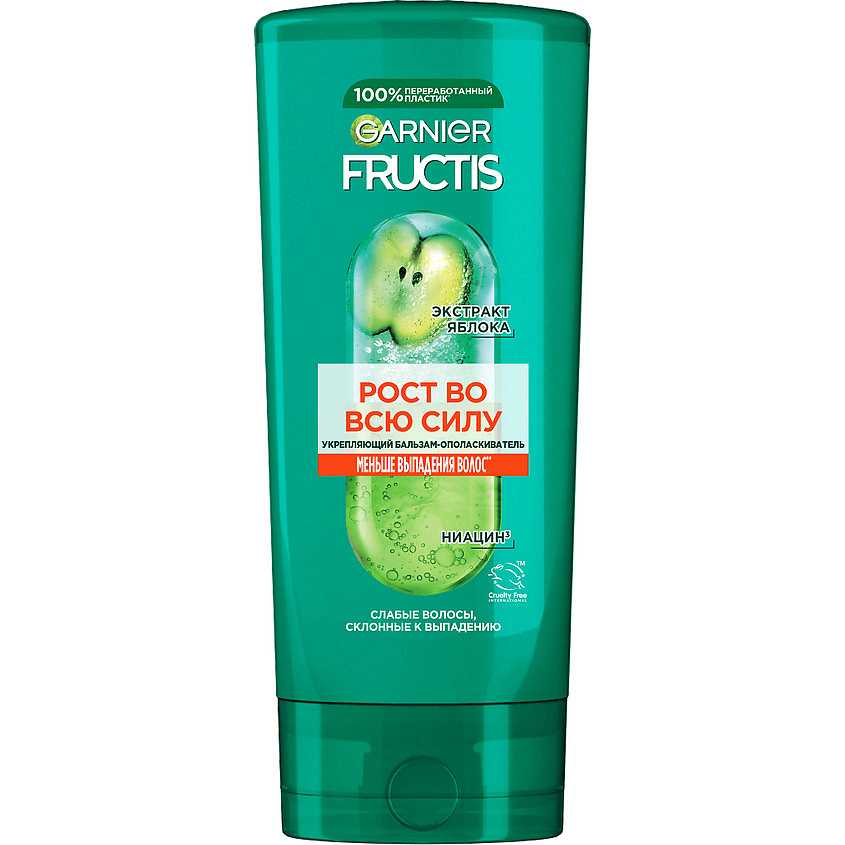 FRUCTIS Укрепляющий бальзам-ополаскиватель, Рост во всю Силу, для ослабленных волос, склонных к выпадению – фото 1