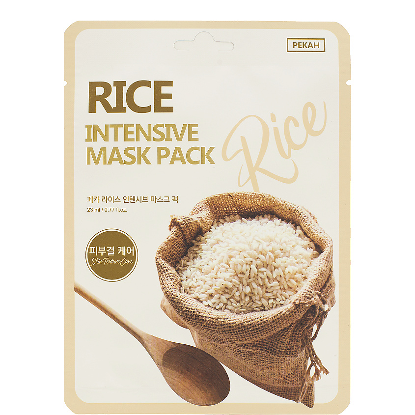 PEKAH Тканевая маска с экстрактом Риса Rice Intensive Mask Pack – фото 1