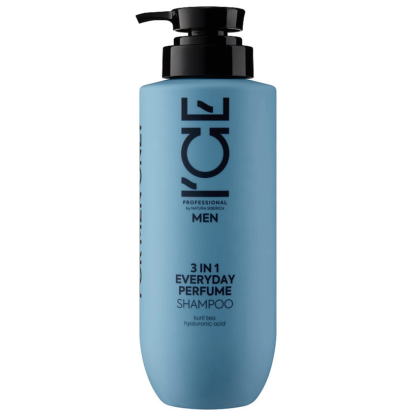 ICE BY NATURA SIBERICA Мужской парфюмированный шампунь 3 в 1 Men Everyday Perfume Shampoo – фото 1