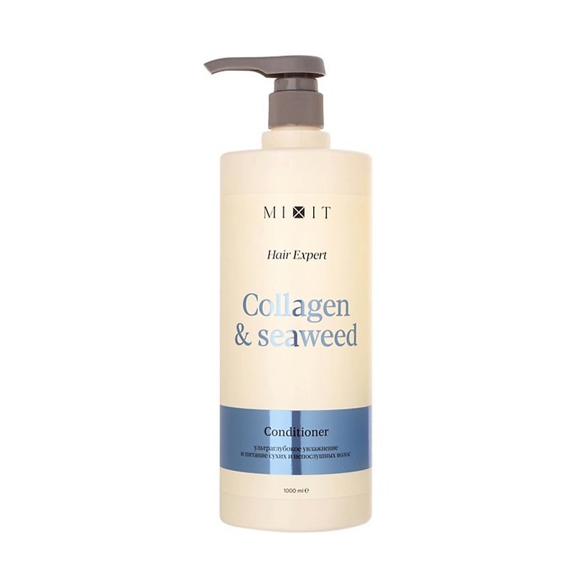 MIXIT Бальзам-ополаскиватель для волос COLLAGEN+SEAWEED увлажняющий – фото 1