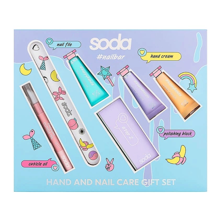 SODA Подарочный набор HAND AND NAIL CARE GIFT SET #nailbar – фото 1