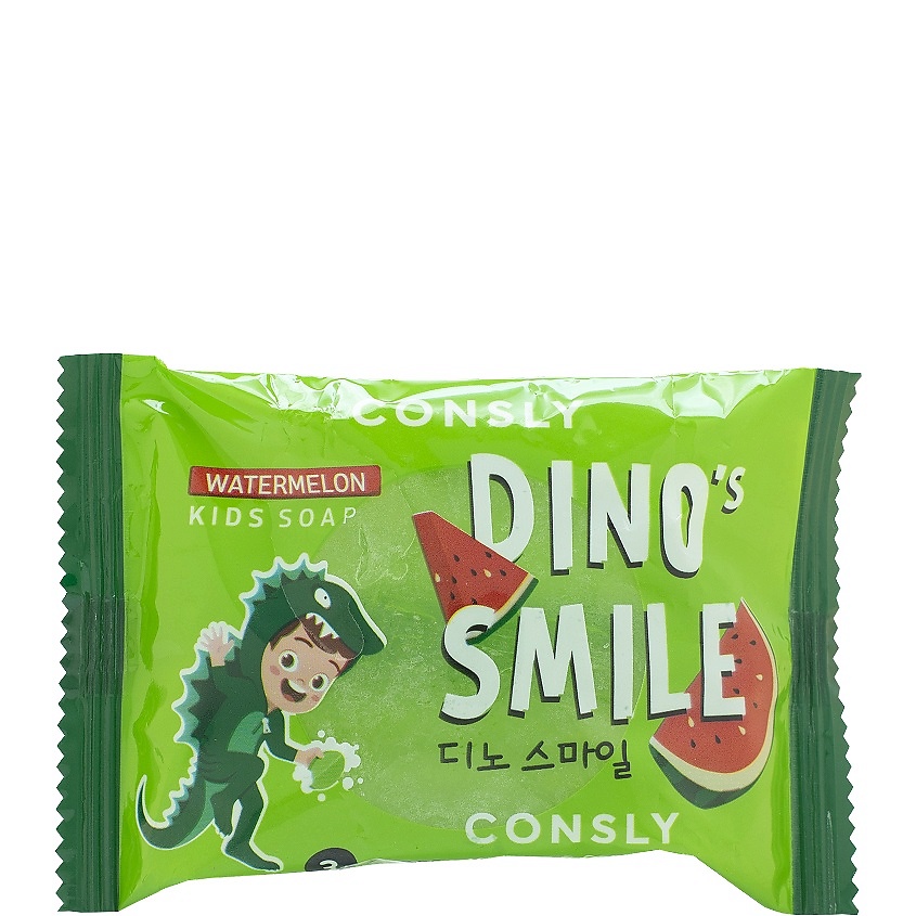 CONSLY Детское мыло с арбузом Dino's Smile Watermelon Kids Soap – фото 1