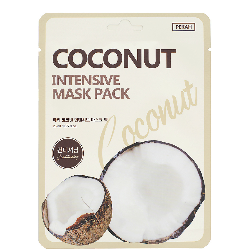 PEKAH Тканевая маска с экстрактом Кокоса Coconut Intensive Mask Pack – фото 1