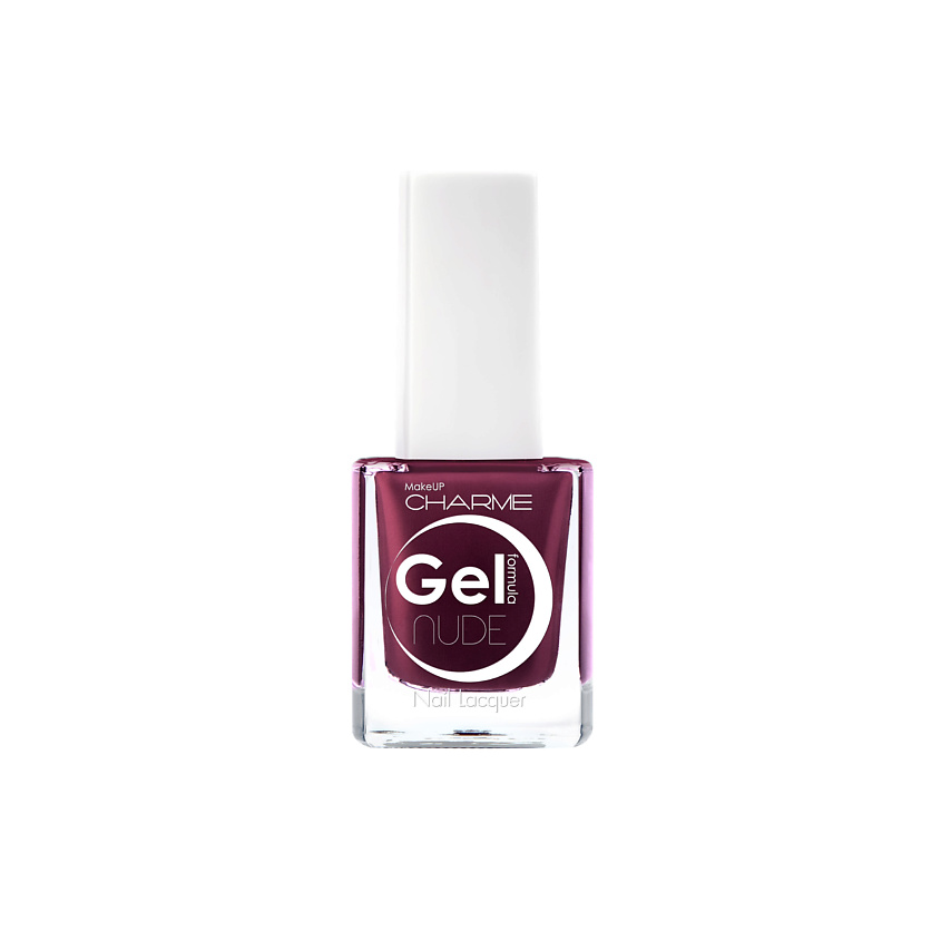 CHARME Лак для ногтей перламутровый "Gel Nude", 208 Бургундия – фото 1