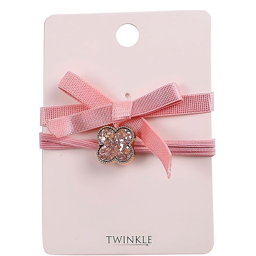 TWINKLE Резинки для волос 2 шт. Powder Pink – фото 2