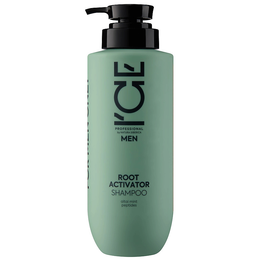 ICE BY NATURA SIBERICA Мужской шампунь против выпадения и для роста волос Men Root Activator Shampoo – фото 1