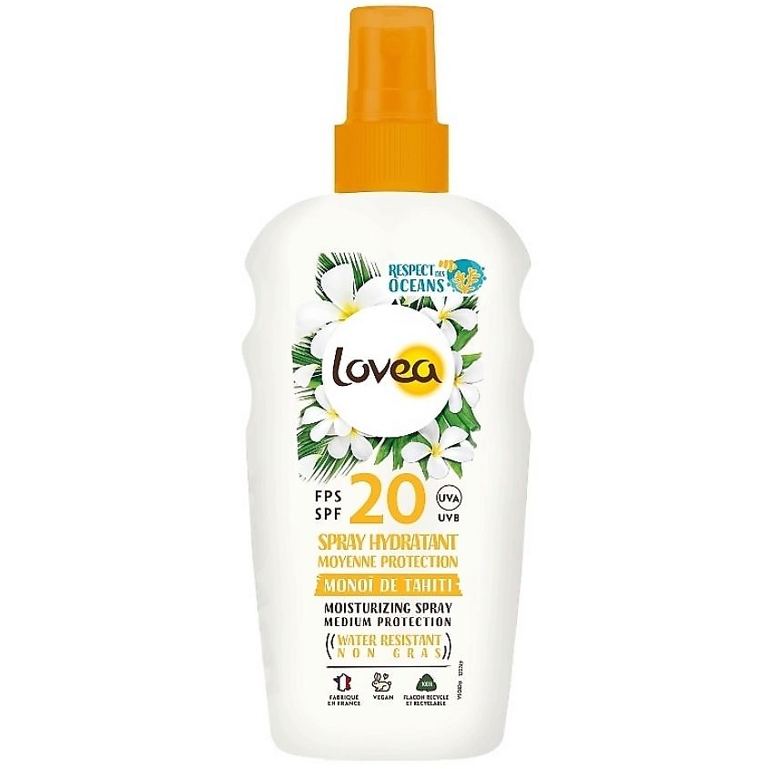 LOVEA Спрей для тела увлажняющий с SPF 20 Moisturizing Spray Medium Protection – фото 1