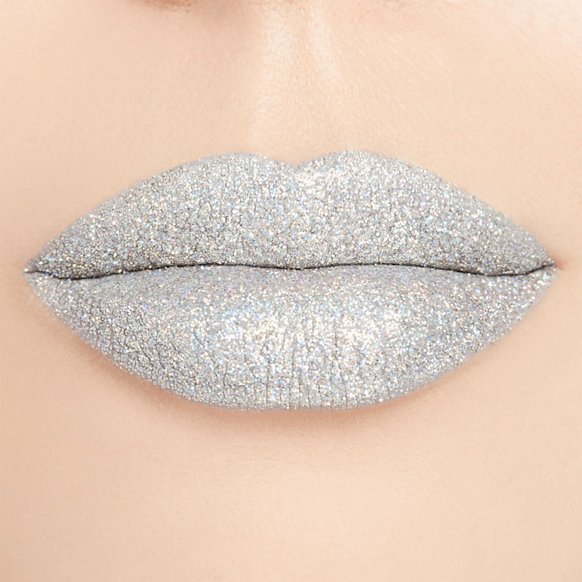 KRYGINA COSMETICS Глиттер для лица и глаз, блёстки для макияжа Sparkles, цвет: Prism Silver – фото 3