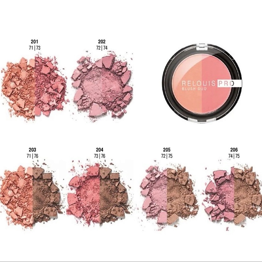 RELOUIS Румяна компактные PRO BLUSH DUO – фото 4