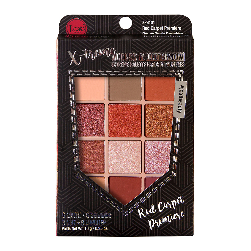 J. CAT BEAUTY Палетка теней для век X-Treme Access Pocket Shadow – фото 4