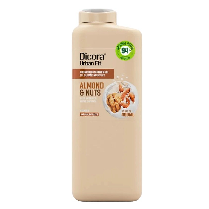 DICORA URBAN FIT Питательный гель для душа "VITAMIN B, Almond & Nuts" – фото 2