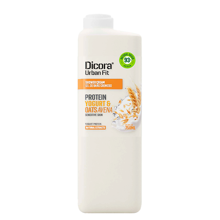 DICORA URBAN FIT Крем-гель для душа "PROTEIN, Yogurt & Oats" – фото 2