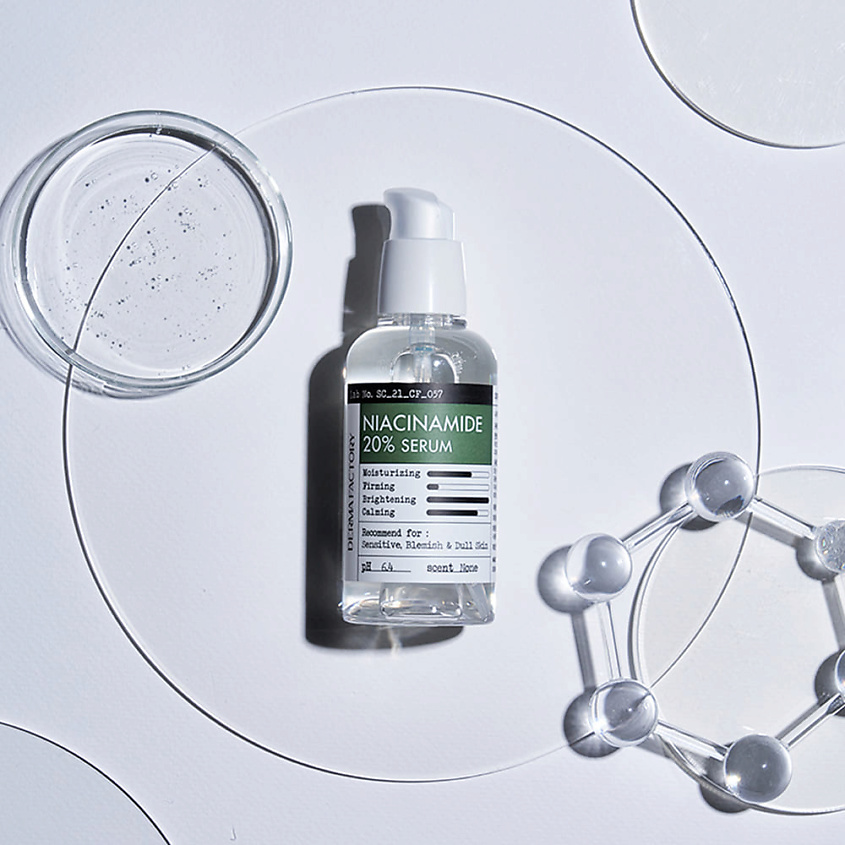 DERMA FACTORY Сыворотка для лица с ниацинамидом - Niacinamide 20% serum – фото 2