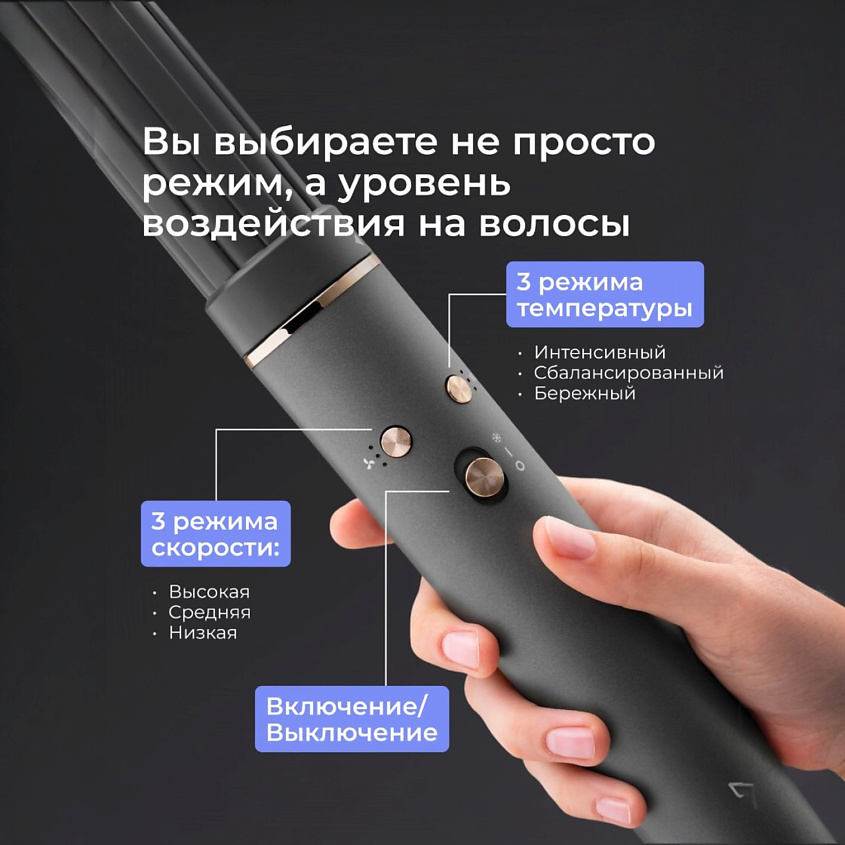 ZOFFT Профессиональный фен-стайлер для волос Essential (S300), Серый – фото 7