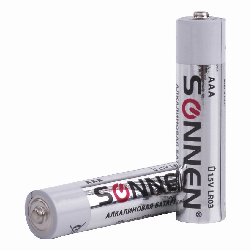 SONNEN Батарейки Alkaline, AAA (LR03, 24А) мизинчиковые – фото 2