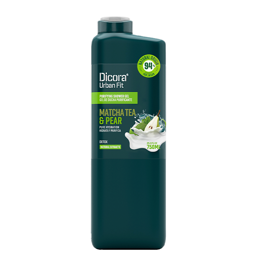 DICORA URBAN FIT Очищающий гель для душа "DETOX, Matcha Tea & Pear" – фото 2