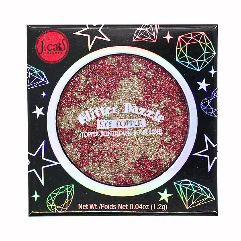 J. CAT BEAUTY Топпер для век Glitter Dazzle – фото 2