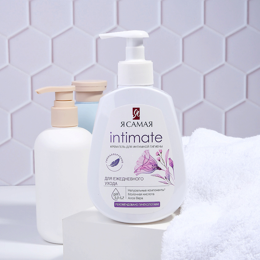 Я САМАЯ Крем-гель для интимной гигиены INTIMATE с молочной кислотой и экстрактом Алоэ Вера – фото 3