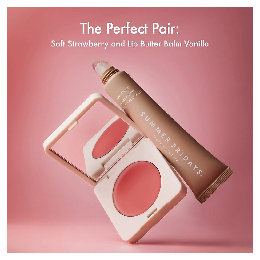 SUMMER FRIDAYS Бальзам для губ Blush Butter Balm – фото 3