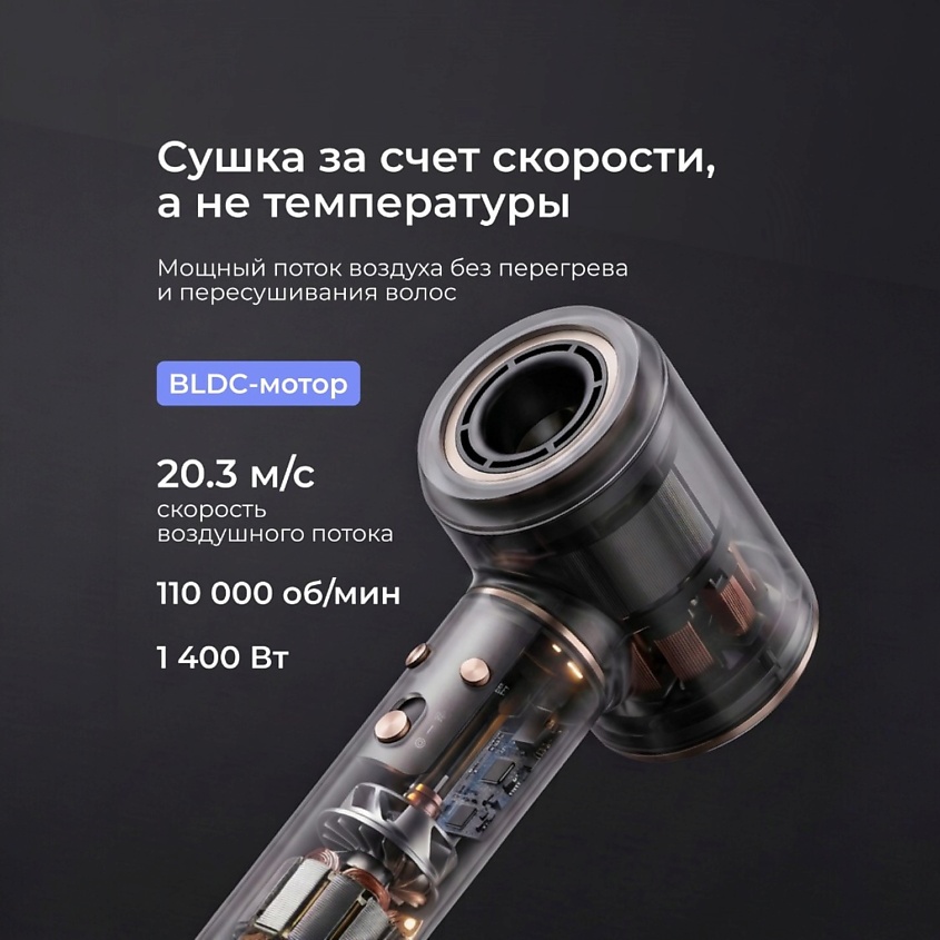 ZOFFT Профессиональный фен-стайлер для волос Essential (S300), Серый – фото 4