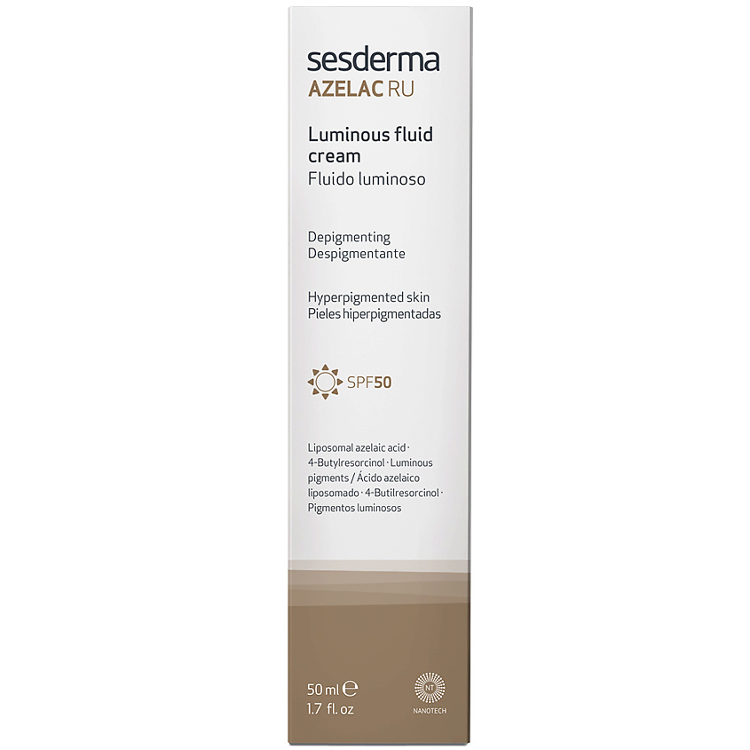 SESDERMA Флюид депигментирующий SPF 50 AZELAC RU – фото 2