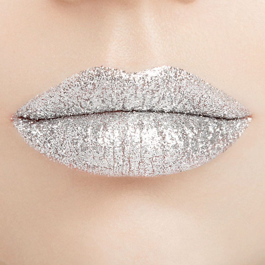 KRYGINA COSMETICS Глиттер для лица и глаз, блёстки для макияжа Sparkles, цвет: Silver – фото 3