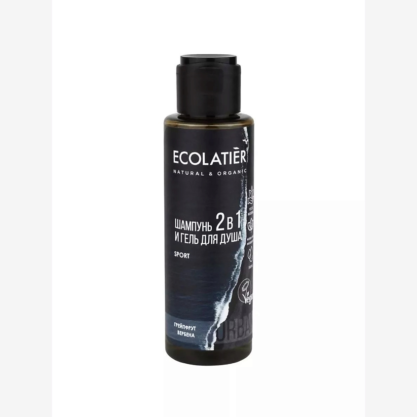 ECOLATIER Мужской гель для душа и шампунь 2 в 1 грейпфрут & вербена – фото 2