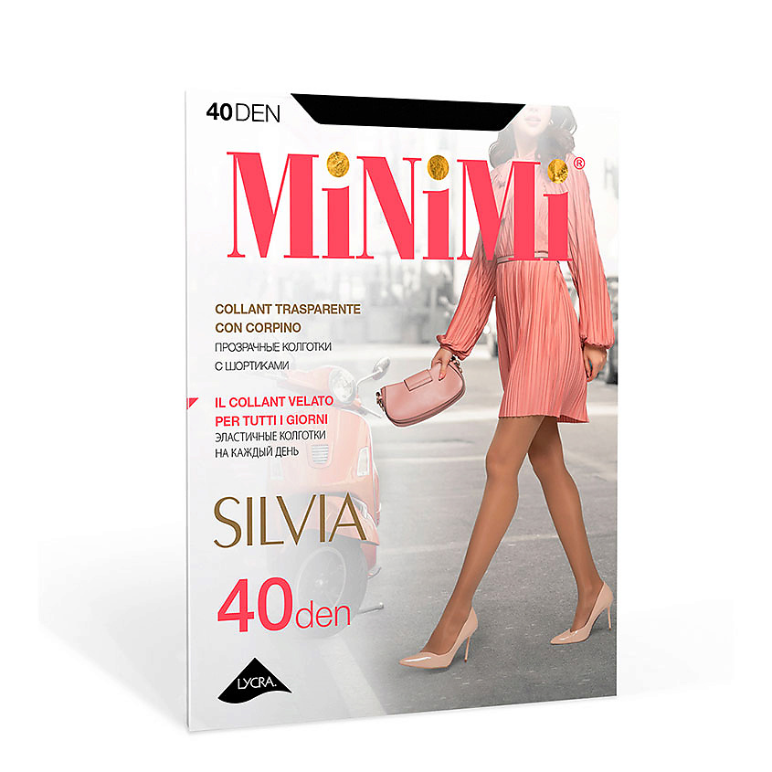 MINIMI Колготки женские SILVIA 40 den (Nero) р-р 4 – фото 2