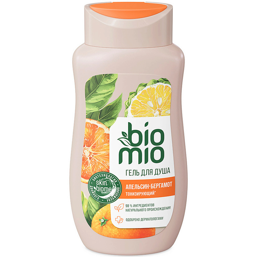 BIO MIO Натуральный гель для душа с эфирными маслами апельсина и бергамота Citrus Energy – фото 1