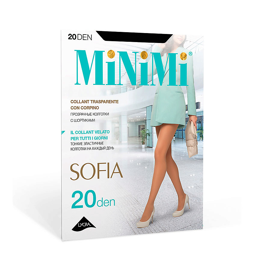 MINIMI Колготки женские SOFIA 20 den (Nero) р-р 2 – фото 2