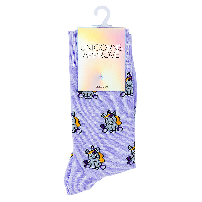 UNICORNS APPROVE Носки женские, модель: BARNEY, цвет: фиолетовый – фото 1