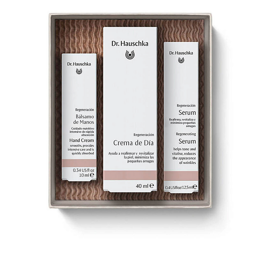 DR. HAUSCHKA  Набор для регенерирующего ухода Dr. Hauschka: Крем для лица + Сыворотка + Крем для рук – фото 1