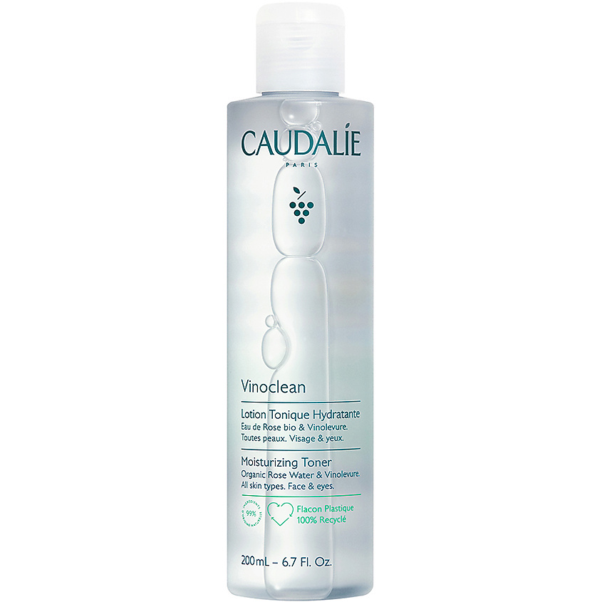 CAUDALIE Тоник для лица Увлажняющий Vinoclean, 200 мл – фото 1