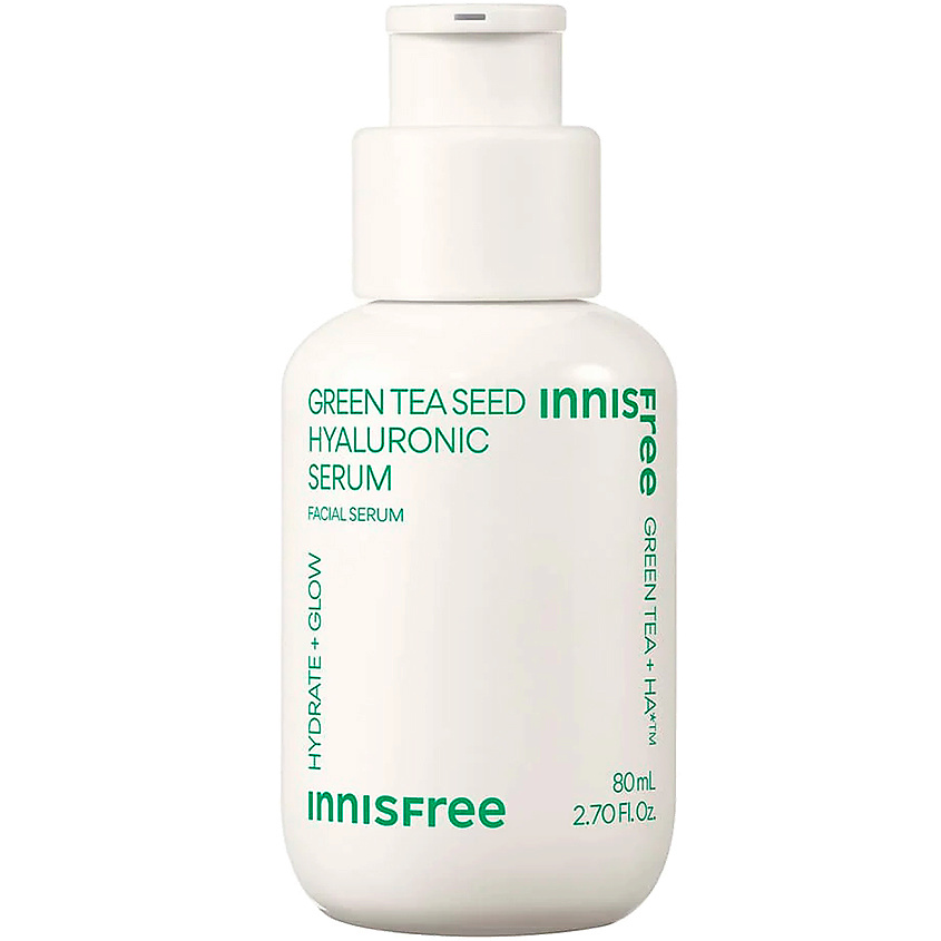 INNISFREE Увлажняющая сыворотка с экстрактом семян зеленого чая и гиалуроновой кислотой для сияния кожи Green Tea – фото 1