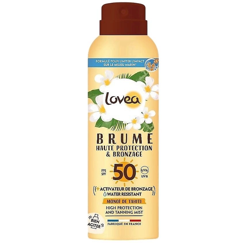 LOVEA Мист для загара с высокой степенью защиты SPF50 Braume Haute Protection & Bronzage – фото 1