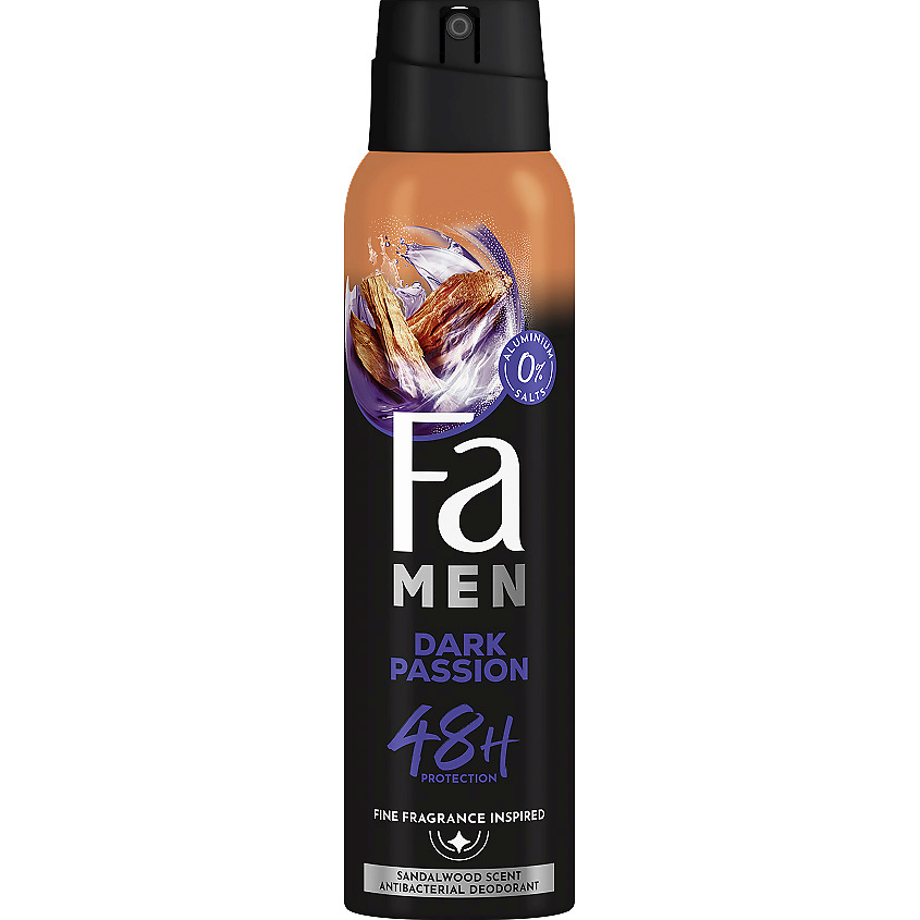 FA Дезодорант-спрей для тела Темная страсть Men – фото 2