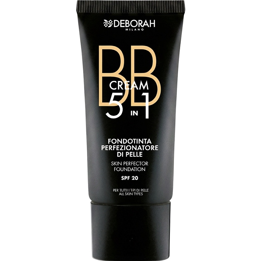 DEBORAH MILANO Тональный ВВ-крем BB CREAM 5 IN 1 SKIN PERFECTOR FOUNDATION – фото 1