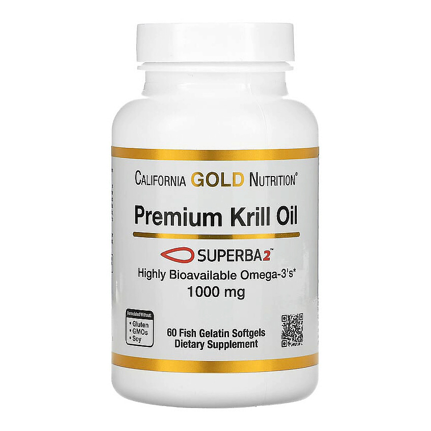 CALIFORNIA GOLD NUTRITION Масло криля премиум-класса с Superba2 1000 мг – фото 1